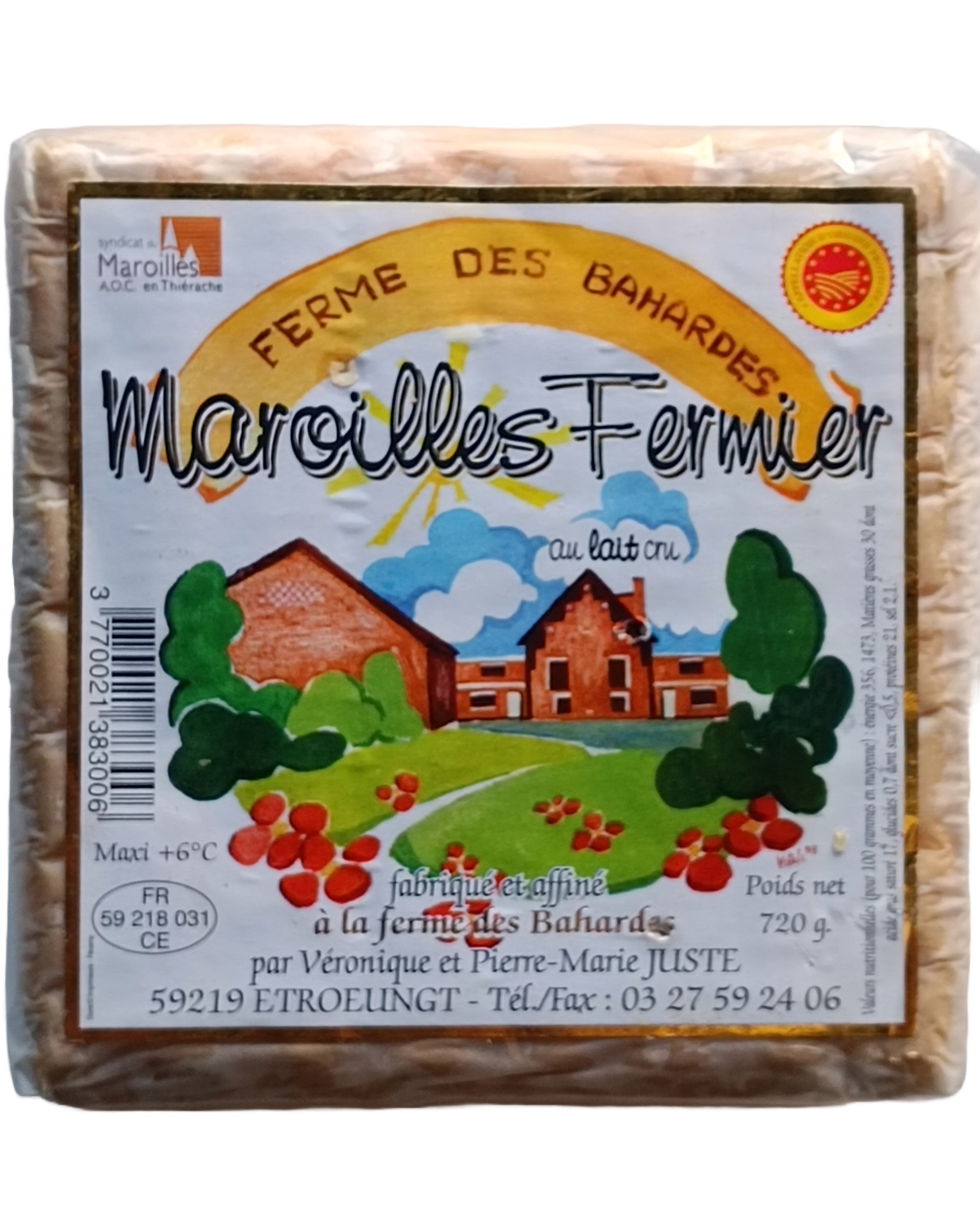 Maroilles fermier Ferme des Bahardes